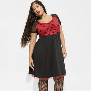 Torrid Polka Dot Midi Dress